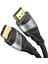 - 10K & 8k HDMI Kablosu, HDMI 2.1 B - 3m, 0,5-5m Arası Mevcut - Sertifikalı, Almanya Da Geliştirilmiş (Ultra Yüksek Hız Kablosu Pc, Ps5, Xbox, Monitör ve Tv Için - Siyah-Gümüş) 1
