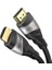 - 10K & 8k HDMI Kablosu, HDMI 2.1 B - 3m, 0,5-5m Arası Mevcut - Sertifikalı, Almanya Da Geliştirilmiş (Ultra Yüksek Hız Kablosu Pc, Ps5, Xbox, Monitör ve Tv Için - Siyah-Gümüş) 2