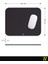 Mor Renkli Dot Nokta Desenli Ergonomik Mouse Pad - 23 cm x 19 cm - Kaydırmaz Taban Ev ve Ofis Kullanımı Fare Altlığı Mousepad 6