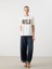Yeni Sezon Bisiklet Yaka Baskili Oversize Kadin Tisort - S5RG50Z8 2