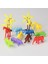 Özel 669 Toy Play 12 Parça Renkli Mini Vahşi Hayvanlar Figür Seti 4-6 cm Fırsat!!! 3