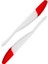 Silikon Kurt Yem - 3,3g 95MM - Fishack Wormix - 1 Adet - Red White 2