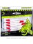 Silikon Kurt Yem - 3,3g 95MM - Fishack Wormix - 1 Adet - Red White 4