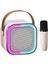 K12 Taşınabilir Kablosuz Mikrofonlu Karaoke Mini Bluetooth Hoparlör 1