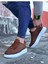 J08 Bağcıklı Ortopedik Taban Erkek Sneaker Günlük Ayakkabı Bt Taba 2