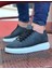 J08 Bağcıklı Ortopedik Taban Erkek Sneaker Günlük Ayakkabı Bt Gri 2