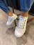 J521 Bağcıksız Lastikli 4 Bantlı Ortopedik Taban Erkek Günlük Sneaker Spor Ayakkabı Bt Beyaz 2