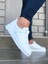 J036 Bağcıklı Ortopedik Taban Erkek Sneaker Günlük Ayakkabı Bt Beyaz 3