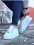 J08 Bağcıklı Ortopedik Taban Erkek Sneaker Günlük Ayakkabı Bt Beyaz 2