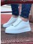J08 Bağcıklı Ortopedik Taban Erkek Sneaker Günlük Ayakkabı Bt Beyaz 3