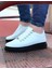 J08 Bağcıklı Ortopedik Taban Erkek Sneaker Günlük Ayakkabı St Beyaz 3