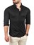Slim Fit Dar Kesim Pamuklu Spor Gömlek Jakar Kumaş Likralı Gömlek 2500552 4