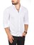 Slim Fit Dar Kesim Pamuklu Spor Gömlek Jakar Kumaş Likralı Gömlek 2500552 2