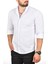 Slim Fit Dar Kesim Pamuklu Spor Gömlek Jakar Kumaş Likralı Gömlek 2500552 4
