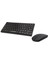 Büro Ev Ofis Bilgisayarı Için Siyah Q Wıreless Smart Klavye Mouse Seti 1