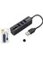 Büro Ev Ofis Network Bağlantısı Için Siyah 3usb Sd Tf Girişli Combo Hub 1