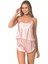 Litae Somon Saten Babydoll Şort Takımı 1