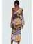Rahat Etnik Desenli Viskoz Plaj Takımı; Tek Omuzlu Bluz ve Boru Paça Etek Şık Görünüm Özel Tasarım 3
