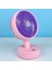 Şık Pembe Mini El ve Masaüstü Fanı, 3 Kademeli Serinletici Ventilatör 1