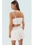 Pamuk Flamlı Dokuma Crop Bluz Etek Plaj Takımı Yazlık Günlük Kullanım Için Modern Stil 3