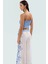 Plaj Için Mükemmel Çiçek Desenli Terrycotton Kumaşlı Bluz Pantolon Takım Dayanıklı Malzeme 3