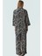 Şık Leopar Desenli Kimono Takım Nefes Alan Polyester Kumaş Görünüm Profesyonel 3