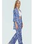 Şık Leopar Desenli Kimono Takım Nefes Alan Polyester Kumaş Görünüm Profesyonel 1