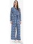 Wide Leg Geniş Bol Paça Desenli Viskon Pantolon D9757AX25SM 2