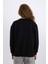 Oversize Geniş Kalıp Bisiklet Yaka Basic Düz Kalın Sweatshirt E3859AX24WN 6