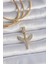 Pirinç Gold Renk Zirkon Taşlı Mikail Model Ajda Charm - Modern Çözüm - Göz Alıcı Seçim 1