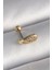 316L Çelik Gold Renk Zirkon Taşlı Kanat Tragus Piercing - Şık Tasarım 1