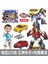 Dönüştürücü Robot Araba Oyuncak Yangın Alarmı Takviyeli Defender Ace Sürücü Kaba Tam Set Tahsil Aksiyon Figürü Playset (Yurt Dışından) 1