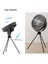 Gri Masaüstü Tripod Fan, Şarjlı, Üç Hız, 17 Cm, Güçlü ve Hafif Tasarım 4