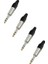 Hepa Merz Sfc-S63-4x 6.35mm Stereo Jack Gitar Jack Erkek Jak (4 Adet) 1