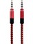 Soultech Dk902k Soultech Dk902k 3.5mm Aux (Stereo Ses) Kablosu Ipli Kırmızı Kablo 1