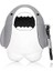 Microsonic Huawei Freebuds 5 Kılıf Cartoon Figürlü Silikon Crtn-Fgr-Kpkblk [freebuds 5 ile Uyu 1