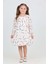 Kız Çocuk Çiçekli Volanlı Elbise 2