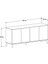 Sephia Yemek Odası Konsol - Oslo Ceviz 182 x 85 x 50 7