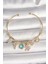 Pirinç Gold Renk Sallantı Zirkon Taşlı Ayıcık Figür Kalp Detay Charm Kadın Bileklik - Modern Çözüm - 1