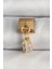 316L Çelik Gold Renk Sallantı Zirkon Taşlı Kare Model Nomination Charm - Şık Tasarım 1