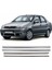 Fiat Albea Uyumlu 2002-2012 Krom Cam Çıtası 4 Parça Paslanmaz Çelik 2