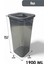 Kaşıklı Kapaklı Erzak Bakliyat Saklama Kabı Kare Saklama Kutusu Seti 24 Adet 1900-1300-650 ML 4