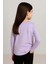Unisex Çocuk Bisiklet Yaka Uzun Kollu Okul Badi M00748 Lila 3