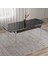 Nira Serisi 70X114 Mdf Siyah Mermer Desen Mutfak Masa Takımı 4 Antrasit Sandalye Krom Detay 2