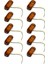 10 Adet Amber 2 LED Işık Oval Gümrükleme Römork Araba Kamyon Yan Işaretleyici Kuyruk Lambası (Yurt Dışından) 2