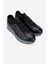 Erkek Hakiki Deri Siyah Sneakers & Spor Ayakkabı 383 VAL-6094 Erk Ayk Y25 Sıyah Slvr 2