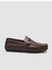 %100 Hakiki Deri Kahverengi Tokalı Erkek Loafer 1