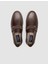 %100 Hakiki Deri Kahverengi Erkek Loafer 4