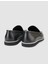 %100 Hakiki Deri Siyah Erkek Loafer 3