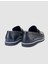 %100 Hakiki Deri Lacivert Erkek Loafer 3